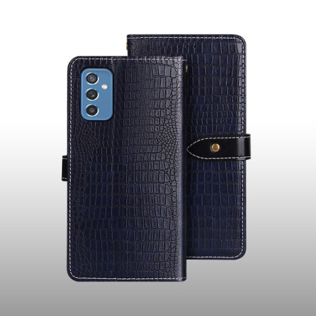 Чехол-книжка idewei Crocodile Texture для Samsung Galaxy A52/A52s - темно-синий