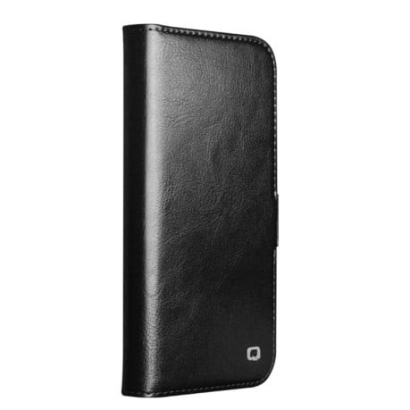 Чехол-книжка QIALINO Classic 103 Buckle с натуральной кожи на iPhone 17 - черный