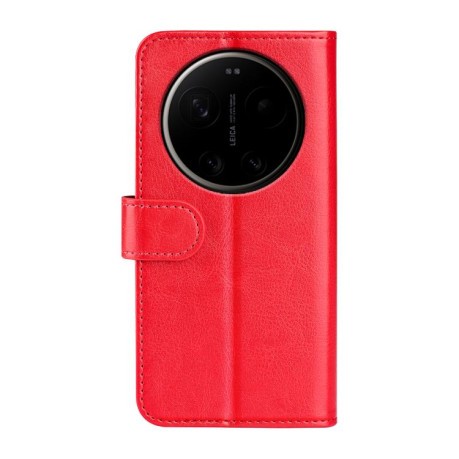 Чохол-книжка R64 Texture Single на Xiaomi 17 Ultra — червоний