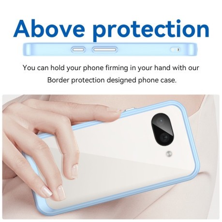 Противоударный чохол Colorful Acrylic Series для Google Pixel 9a - синий