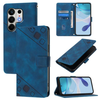 Чехол-книжка Skin-feel Embossed на Tecno Camon 50 4G — синий