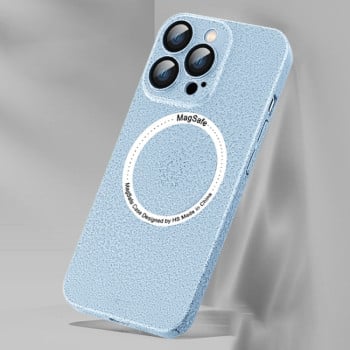 Протиударний чохол Ice Texture MagSafe для iPhone 14 Pro - блакитний