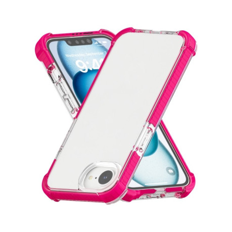 Чохол Acrylic + TPU Transparent для iPhone 16e - рожевий