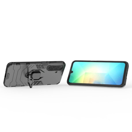 Противоударный чехол Magnetic Ring Holder на Samsung Galaxy A26 5G - черный