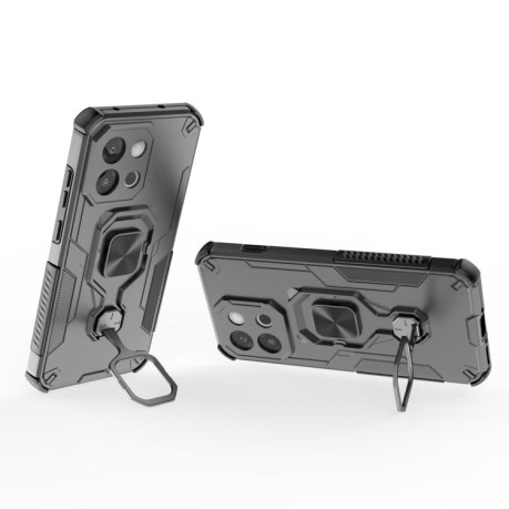 Противоударный чехол Metal Kickstand TPU Hybrid PC для OnePlus 13T - черный