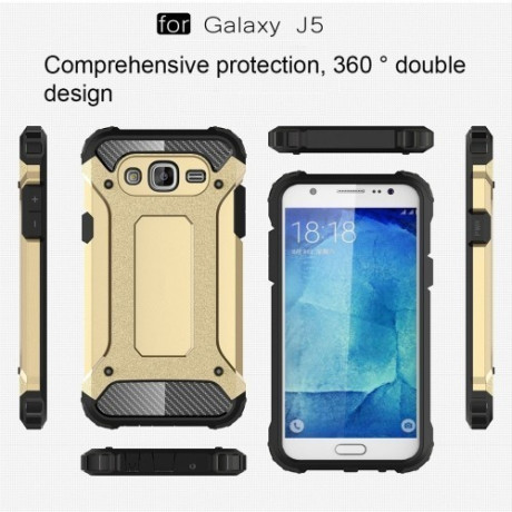 Протиударний Чохол Rugged Armor Gold для Samsung Galaxy J5/J500