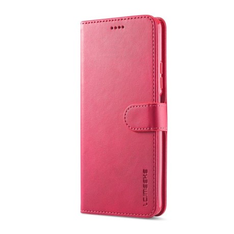 Чехол книжка LC.IMEEKE Calf Texture на Xiaomi Redmi Note 11E/Redme 10 5G - красный