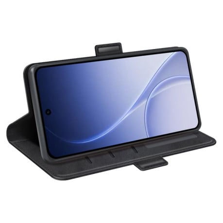 Чохол-книжка з двосторонньою магнітною застібкою на OPPO Reno15 5G Global — чорний