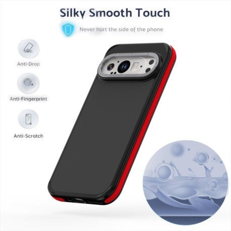 Протиударний чохол Dual-Color Skin Feel Shockproof Series для Google Pixel 9 Pro XL - червоний