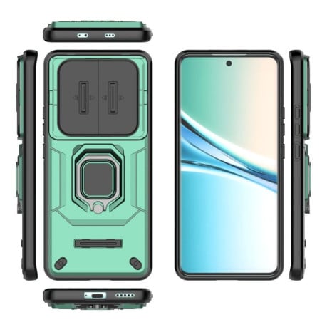 Противоударный чехол Sliding Camshield на Xiaomi Redmi Note 15 4G / 5G /Poco M8 164mm — зелёный