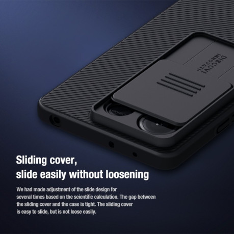 Противоударный чехол NILLKIN Black Mirror Series для Xiaomi Redmi Note 13 - синий