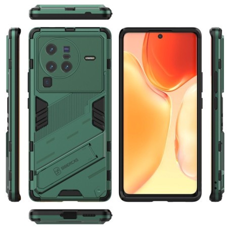 Противоударный чехол Punk Armor для Vivo X80 Pro - зеленый