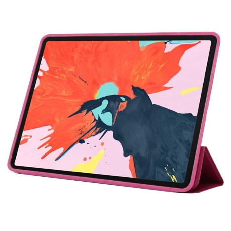 Чохол-книжка Solid Color на iPad Pro 11 /2018/Air 10.9 2020-пурпурно-червоний