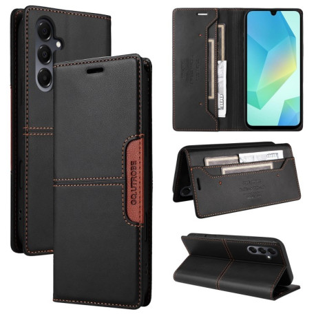 Чехол-книжка GQUTROBE G01 RFID Anti-theft Leather для Samsung Galaxy A16 - черный