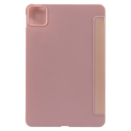 Чохол-книга Three-fold Holder Flip на iPad Pro 11 2024 - рожеве золото