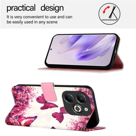 Чехол-книжка 3D Painting для Infinix Smart 8 Plus / Smart 8 Pro - Butterfly