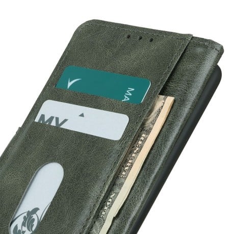 Чохол-книжка Mirren Crazy Horse Texture на Samsung Galaxy S22 5G - зелений