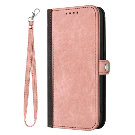 Чохол-книжка Side Buckle Double Fold Hand Strap Leather на OPPO Reno13 F /Reno13 FS 4G/5G - рожевий