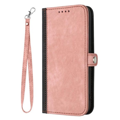 Чохол-книжка Buckle Double Fold Hand Strap Leather на Samsung Galaxy F16 5G / M16 5G - рожевий