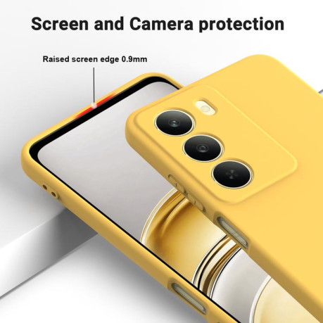 Силіконовий чохол Solid Color Liquid Silicone на Realme C75 5G / C73 5G - жовтий