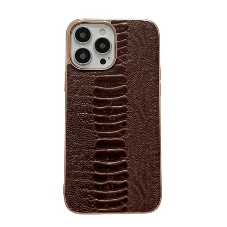 Противоударный чехол Genuine Pinshang Series Nano для iPhone 14 Pro - коричневый