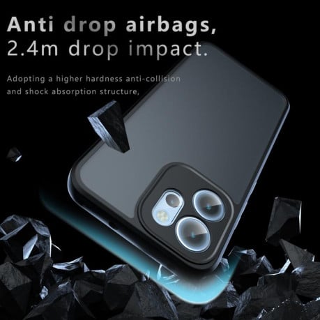 Противоударный чехол Armor Precise Hole гибрид на OPPO Reno14 F 5G - прозрачный