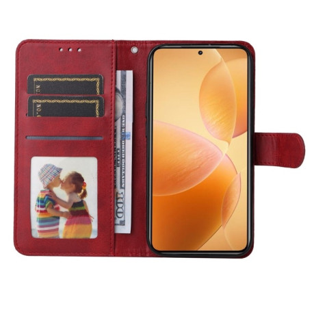 Чохол-книжка Stitching Calf Texture для Xiaomi 14T Pro - червоний