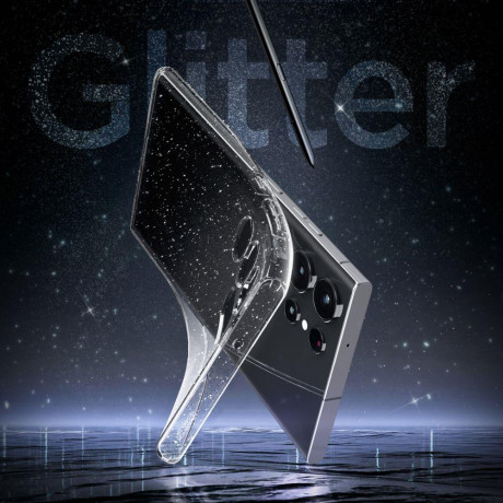 Оригинальный чехол Spigen Liquid Crystal на Samsung Galaxy S23 ULTRA - GLITTER CRYSTAL