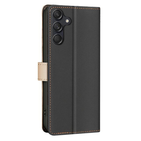 Чехол-книжка Color Matching RFID Anti-theft Leather для на Samsung Galaxy M16 5G / F16 5G - черный