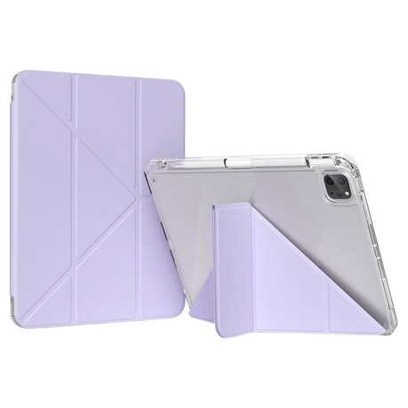 Чехол-книжка GEBEI Demation Leather для iPad Pro 11 2024 / Pro 12.9 - фиолетовый