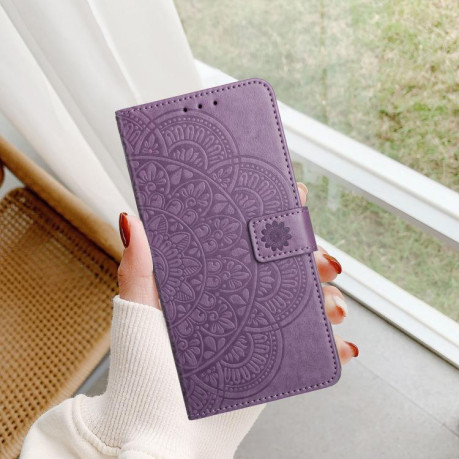 Чохол-книжка Flower Embossed Leather Xiaomi Redmi Note 14 4G 164.48mm - фіолетовий