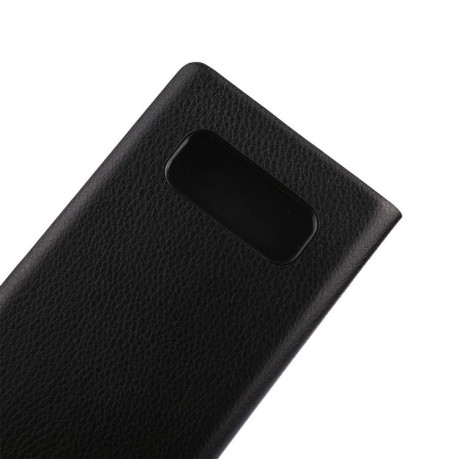Чехол-книжка на Samsung Galaxy Note 8 Litchi Texture со слотом для кредитных карт черный
