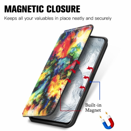 Чехол-книжка Colored Drawing Magnetic для Realme GT Master - Colorful Cloud
