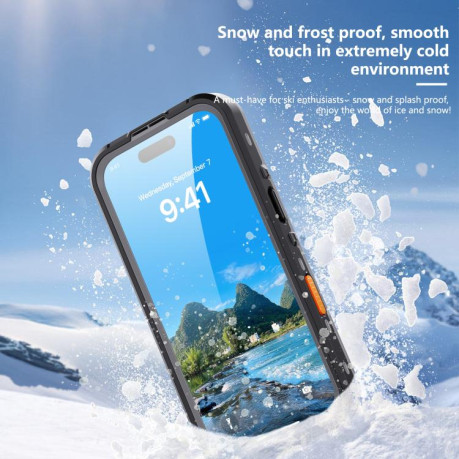 Противоударный чехол RedPepper IP68 Waterproof MagSafe для iPhone 17 Pro - серый