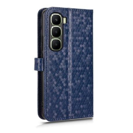Чохол-книжка з фактурою Honeycomb Dot та магнітним хлястиком на Infinix Hot 60 Pro+ 4G - синій