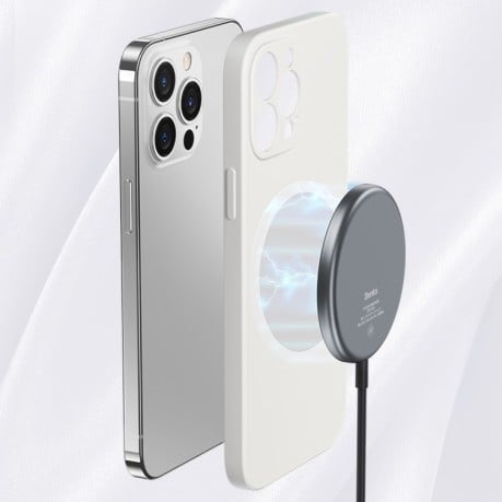 Силіконовий чохол Benks Silicone Case (з MagSafe Support) для iPhone 14/13 - білий