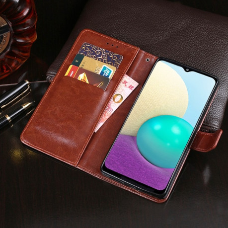 Чохол-книжка idewei Crazy Horse Texture Samsung Galaxy A02 / M02 - темно-синій