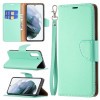 Чохол-книжка Litchi Texture Pure Color Samsung Galaxy S21 FE - зелений