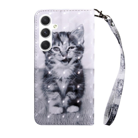 Чехол-книжка 3D Painting для Samsung Galaxy A16 5G - Cat