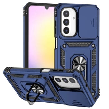 Чохол із шторкою на камеру Sliding Camshield та підставкою на Samsung Galaxy A26 5G - синій