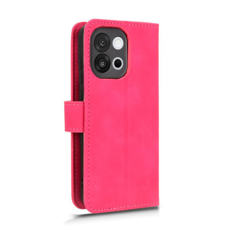 Чехол-книжка Retro Skin Feel Business Magnetic на OnePlus 13T - пурпурно-красный