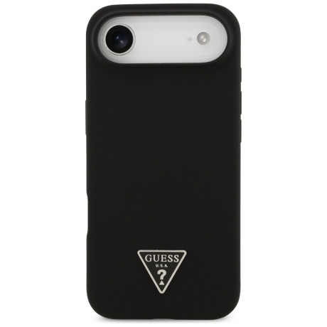 Оригинальный силиконовый чехол Guess Silicone Triangle Logo с MagSafe на iPhone Air - Black