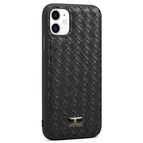 Противоударный чехол Fierre Shann Leather для iPhone 11 Pro Max - Woven Black