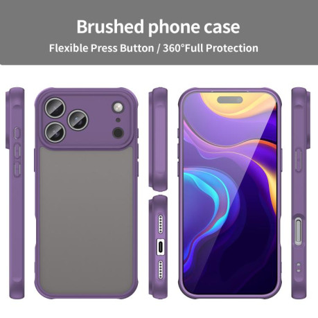 Чехол Fan Dun Series TPU Hybrid PC на iPhone 17 Pro Max - фиолетовый