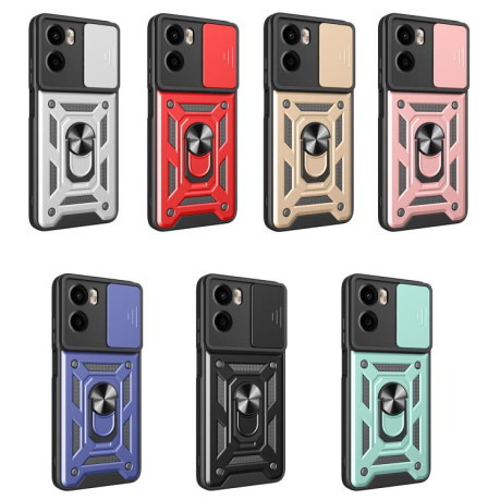 Противоударный чехол Camera Sliding для Motorola Moto G05 - черный