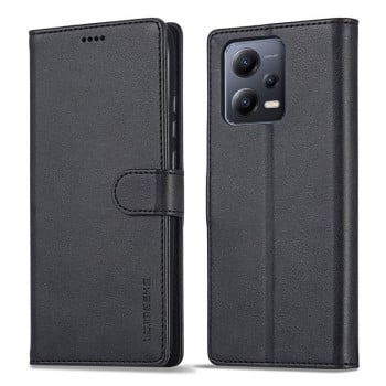 Чехол-книжка LC.IMEEKE Calf Texture на Xiaomi Redmi Note 12 5G/Poco X5 - черный