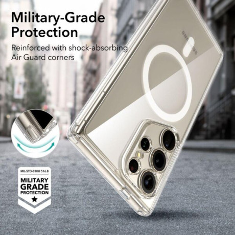 Оригинальный чехол ESR Classic Hybrid Case HaloLock (MagSafe) на Samsung Galaxy S24 Ultra - прозрачный
