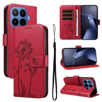 Чохол-книжка Dandelion Embossed Pattern Flip Leather на Xiaomi 17T 5G Global — червоний