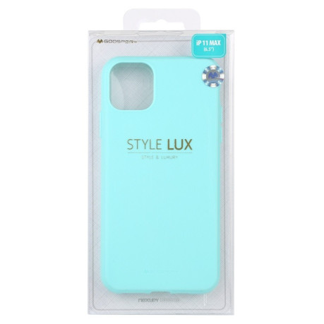 Противоударный силиконовый чехол MERCURY GOOSPERY STYLE LUX на iPhone 11 Pro Max- небесно голубой
