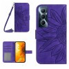 Чехол-книжка Skin Feel Sun Flower для Realme C65 4G Global - фиолетовый